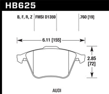 Load image into Gallery viewer, Hawk 2001-2010 Audi S3 European HPS 5.0 Front Brake Pads
