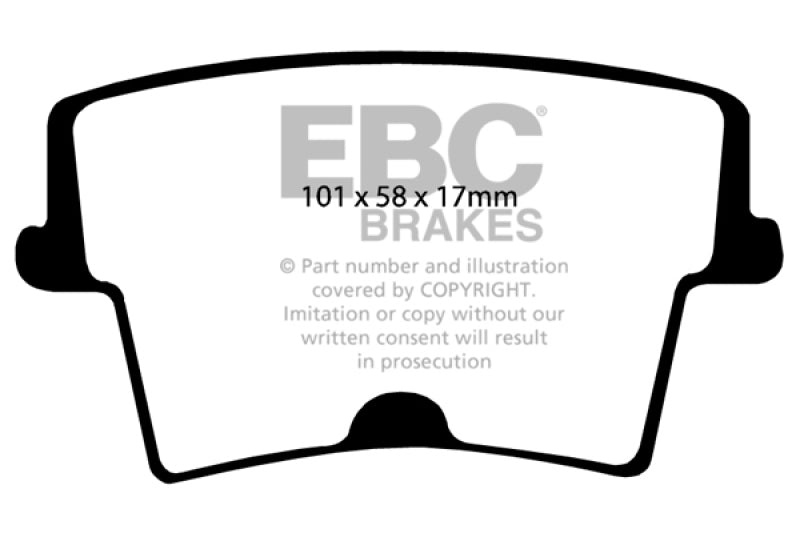 EBC 05-09 Chrysler 300 2.7 Redstuff Rear Brake Pads