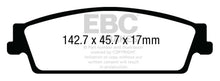 Load image into Gallery viewer, EBC 15+ Cadillac Escalade 6.2 2WD Greenstuff Rear Brake Pads