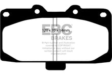 Load image into Gallery viewer, EBC 89-95 Nissan Skyline (R32) 2.6 Twin Turbo GT-R Redstuff Front Brake Pads