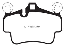Load image into Gallery viewer, EBC 07-08 Porsche 911 (997) (Cast Iron Rotor only) 3.6 Carrera 2 Bluestuff Front Brake Pads