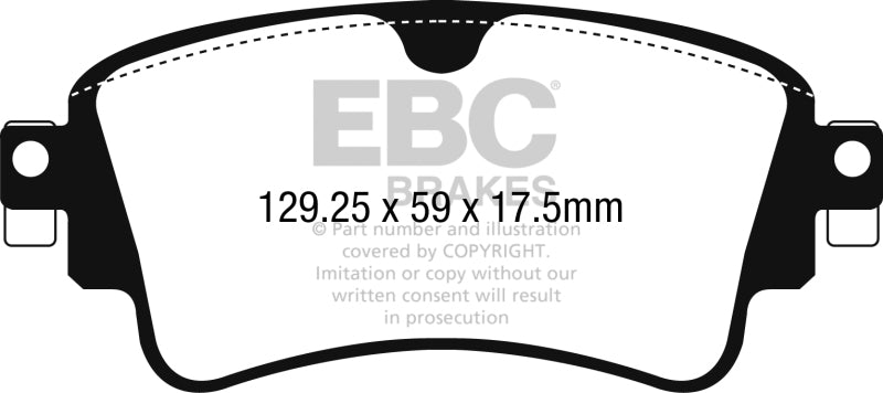 EBC 17-18 Audi A4 / A4 Quattro / A5 Quattro Yellowstuff Rear Brake Pads