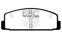 Load image into Gallery viewer, EBC 03-04 Mazda Protege 2.0 Turbo (Mazdaspeed) Yellowstuff Rear Brake Pads