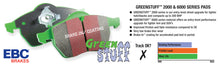 Load image into Gallery viewer, EBC 92-94 Acura Integra 1.7 Vtec Greenstuff Front Brake Pads