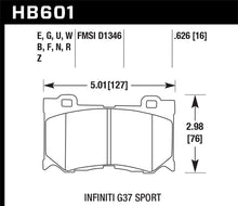 Load image into Gallery viewer, Hawk 10-12 Infiniti FX50 / 09-12 G37 / 09-13 Nissan 370Z DTC-30 Race Front Brake Pads