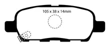 Load image into Gallery viewer, EBC 10-13 Infiniti FX35 3.5 Greenstuff Rear Brake Pads