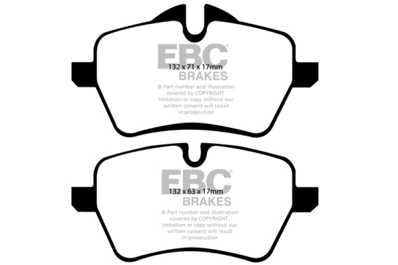 EBC 07-14 Mini Hardtop 1.6 Turbo Cooper S Yellowstuff Front Brake Pads