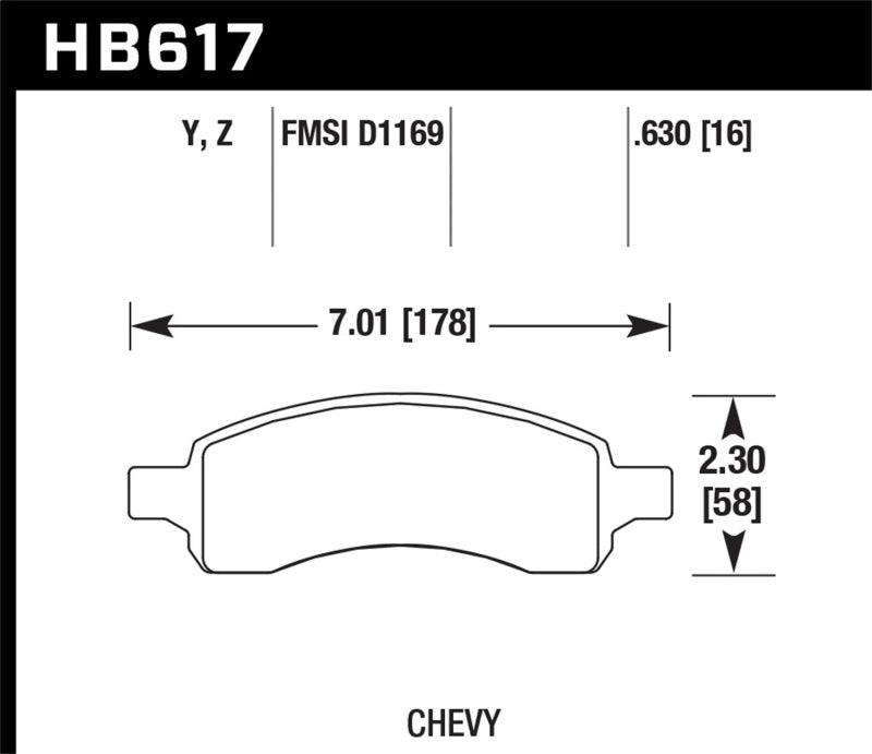 Hawk Performance Ceramic Street Brake Pads