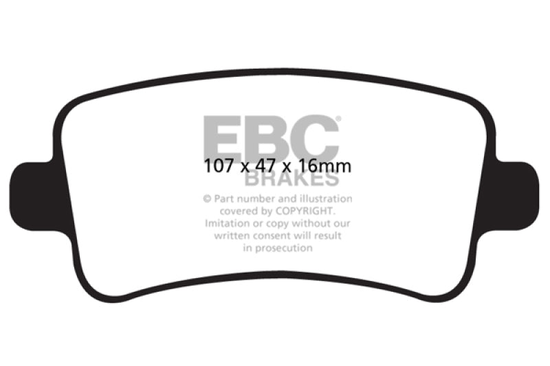 EBC 2013+ Chevy Impala 2.4L Redstuff Rear Brake Pads
